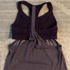 Lululemon Purple Tank with Built-in Bra Size 8